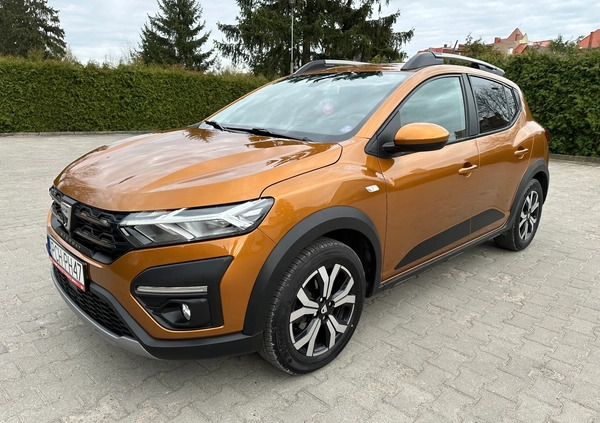 Dacia Sandero Stepway cena 52500 przebieg: 100000, rok produkcji 2021 z Gniew małe 704